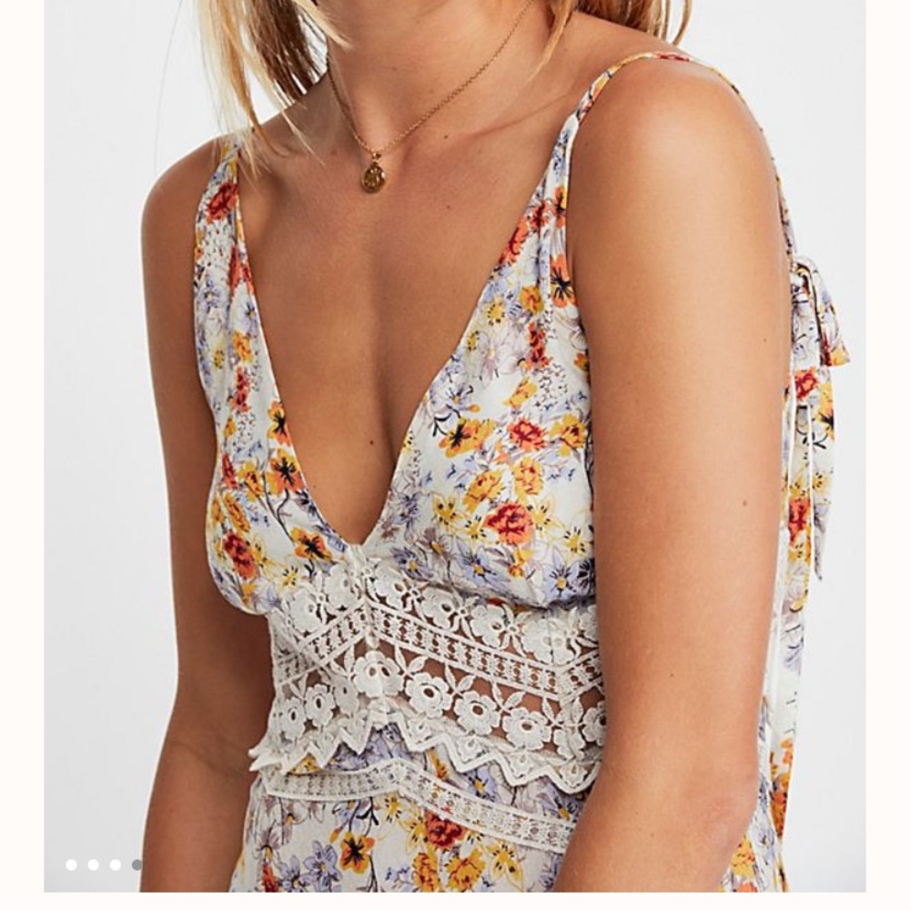 NWOT Free People Intimately floral maxi dress - Picture 3 of 8